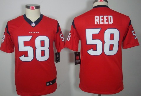 Nike Houston Texans #58 Brooks Reed Red Limited Kids Jersey 