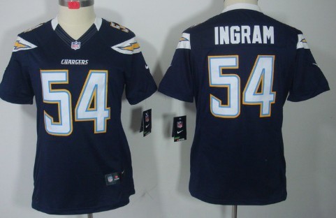 Nike San Diego Chargers #54 Melvin Ingram Navy Blue Limited Womens Jersey