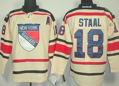 New York Rangers #18 Marc Staal 2012 Winter Classic Cream Jersey