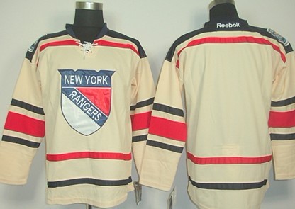 New York Rangers Blank 2012 Winter Classic Cream Jersey 