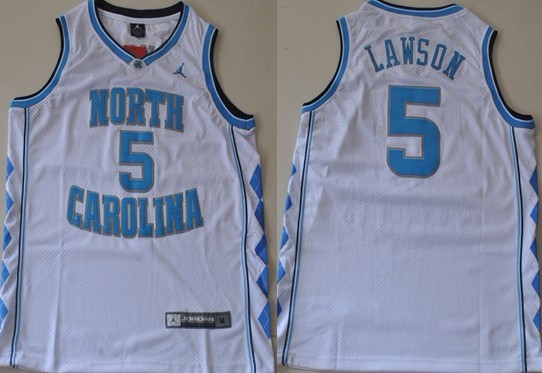 North Carolina Tar Heels #5 Ty Lawson White Swingman Jersey 