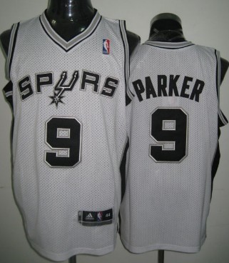 San Antonio Spurs #9 Tony Parker White Swingman Jersey 