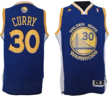 Golden State Warriors #30 Stephen Curry Revolution 30 Swingman Blue Jersey