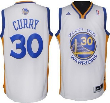 Golden State Warriors #30 Stephen Curry Revolution 30 Swingman White Jersey