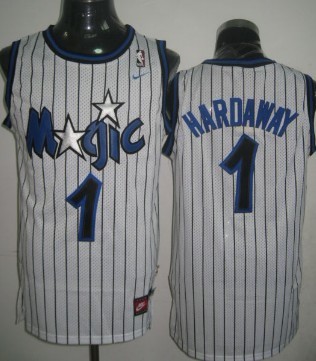 Orlando Magic #1 Penny Hardaway White Swingman Throwback Jersey