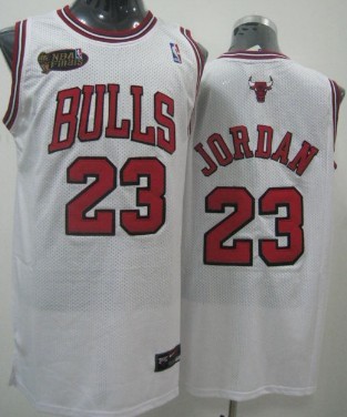 Chicago Bulls #23 Michael Jordan White Swingman Jersey 