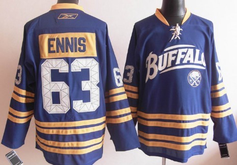 Buffalo Sabres #63 Tyler Ennis Blue Third Jersey 