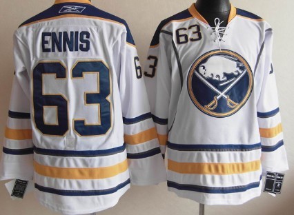 Buffalo Sabres #63 Tyler Ennis White Jersey