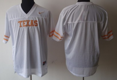 Texas Longhorns Blank White Jersey 