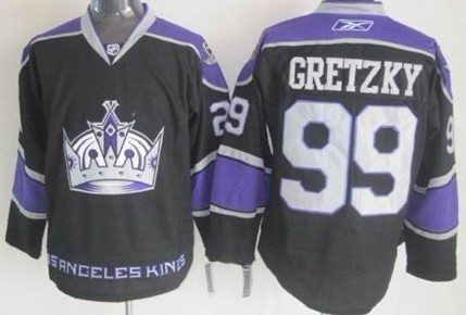 Los Angeles Kings #99 Wayne Gretzky Black Third Jersey