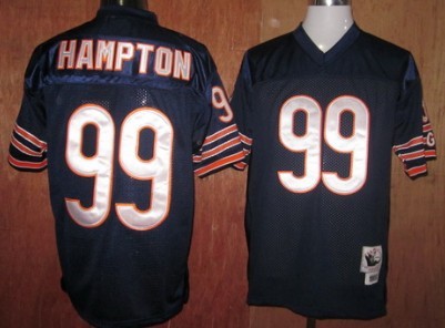 Chicago Bears #99 Dan Hampton Blue Throwback Jersey