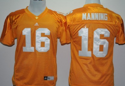 Tennesse Volunteers #16 Peyton Manning Orange Kids Jersey