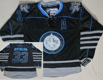 Winnipeg Jets #33 Dustin Byfuglien Black Ice Jersey 