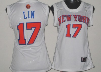 New York Knicks #17 Jeremy Lin White Womens Jersey