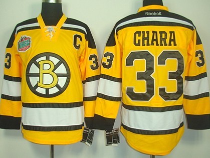 Boston Bruins #33 Zdeno Chara Yellow Jersey