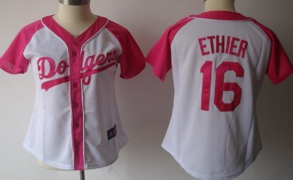 Los Angeles Dodgers #16 Andre Ethier 2012 Fashion Womens Athletic Jersey