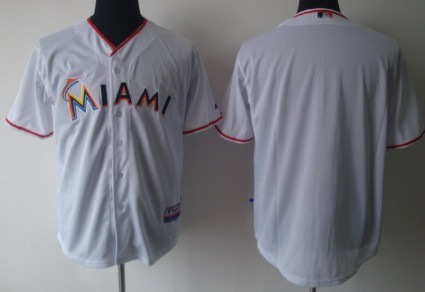 Miami Marlins Blank White Jersey