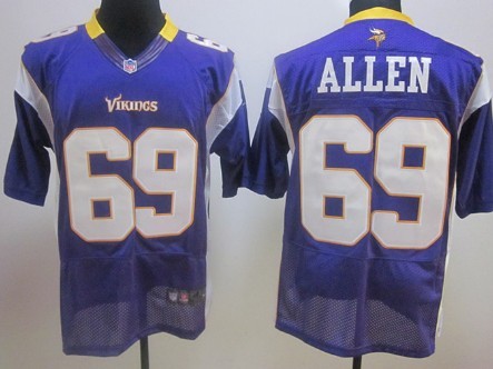 Nike Minnesota Vikings #69 Jared Allen Purple Elite Jersey 