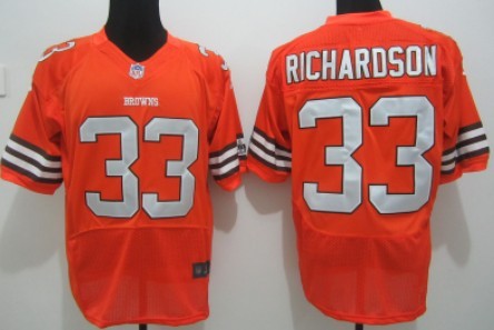 Nike Cleveland Browns #33 Trent Richardson Orange Elite Jersey 