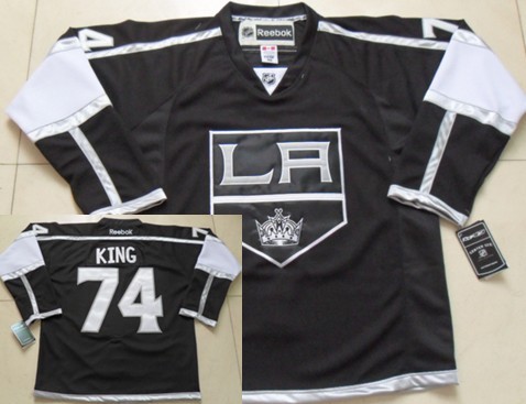 Los Angeles Kings #74 Dwight King Black Jersey 