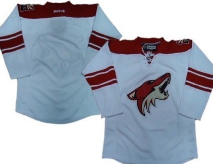 Phoenix Coyotes Blank White Jersey 