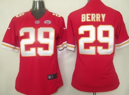 Nike Kansas City Chiefs #29 Eric Berry Red Game Womens Jersey