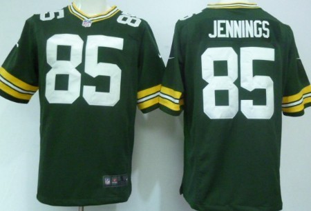 Nike Green Bay Packers #85 Greg Jennings Green Game Jersey 