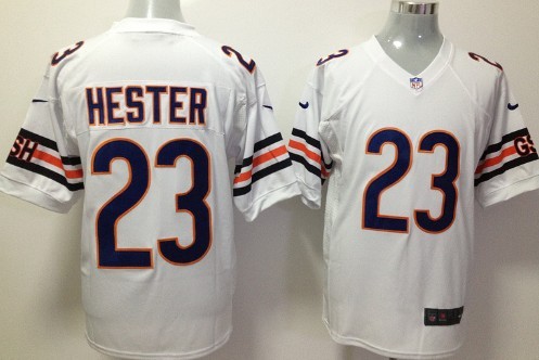 Nike Chicago Bears #23 Devin Hester White Game Jersey 