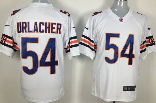 Nike Chicago Bears #54 Brian Urlacher White Game Jersey 