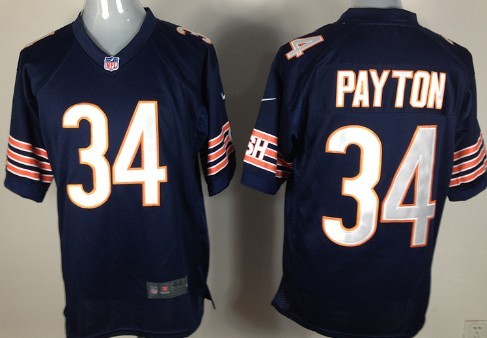 Nike Chicago Bears #34 Walter Payton Blue Game Jersey 