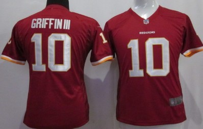 Nike Washington Redskins #10 Robert Griffin III Red Game Womens Jersey