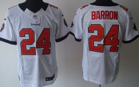 Nike Tampa Bay Buccaneers #24 Mark Barron White Elite Jersey