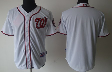 Washington Nationals Blank White Jersey 