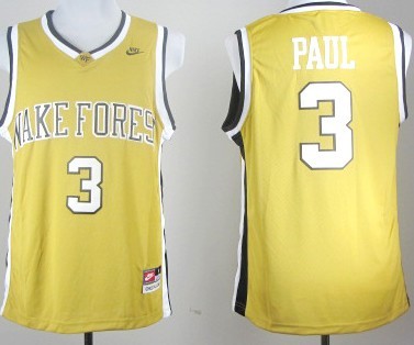 West Forsyth High School #3 Chris Paul Yellow Jersey