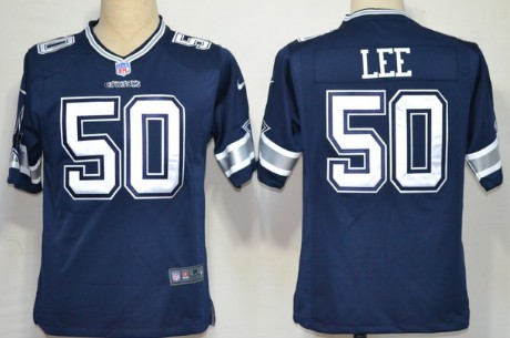 Nike Dallas Cowboys #50 Sean Lee Blue Game Jersey 