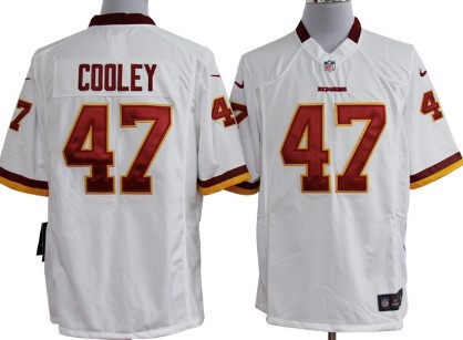 Nike Washington Redskins #47 Chris Cooley White Game Jersey 