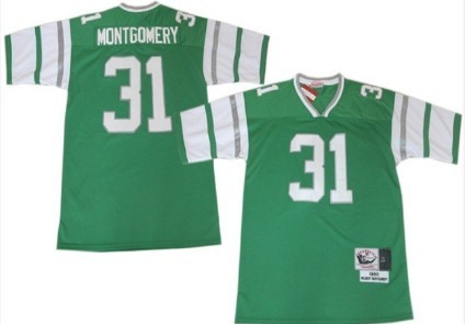 Philadelphia Eagles #31 Wilbert Montgomery Light Green Throwback Jersey