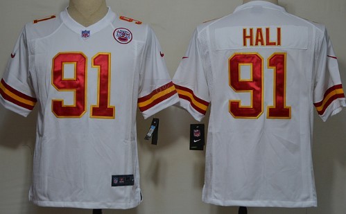 Nike Kansas City Chiefs #91 Tamba Hali White Game Jersey 