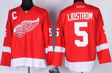 Detroit Red Wings #5 Nicklas Lidstrom Red Kids Jersey