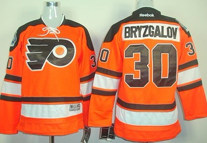 Philadelphia Flyers #30 Ilya Bryzgalov 2012 Winter Classic Orange Kids Jersey 