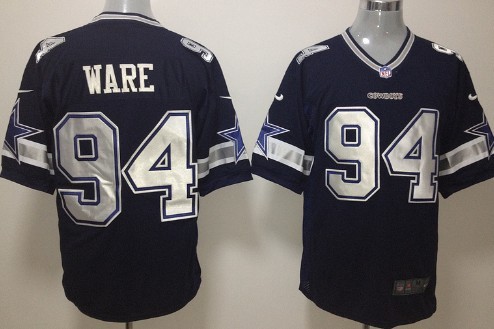 Nike Dallas Cowboys #94 DeMarcus Ware Blue Game Jersey 