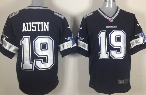 Nike Dallas Cowboys #19 Miles Austin Blue Game Jersey