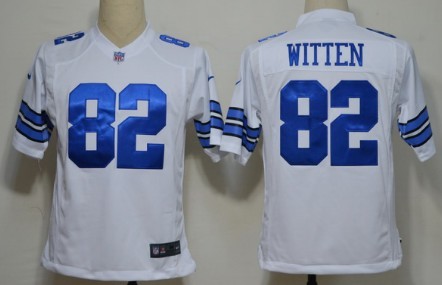 Nike Dallas Cowboys #82 Jason Witten White Game Jersey 