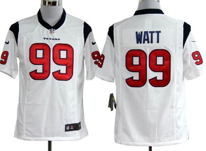 Nike Houston Texans #99 J.J. Watt White Game Jersey 