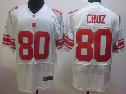 Nike New York Giants #80 Victor Cruz White Elite Jersey 