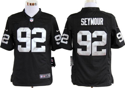 Nike Oakland Raiders #92 Richard Seymour Black Game Jersey 