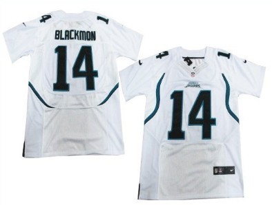 Nike Jacksonville Jaguars #14 Justin Blackmon White Elite Jersey 