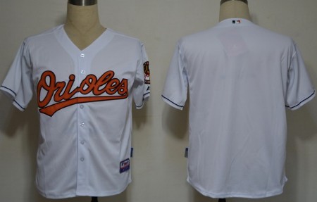 Baltimore Orioles Blank White Jersey 