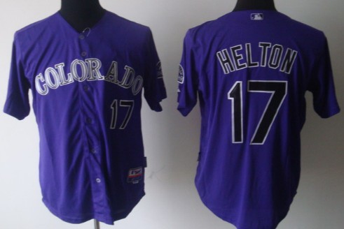 Colorado Rockies #17 Todd Helton Purple Jersey 