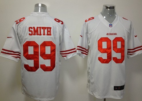 Nike San Francisco 49ers #99 Aldon Smith White Game Jersey 